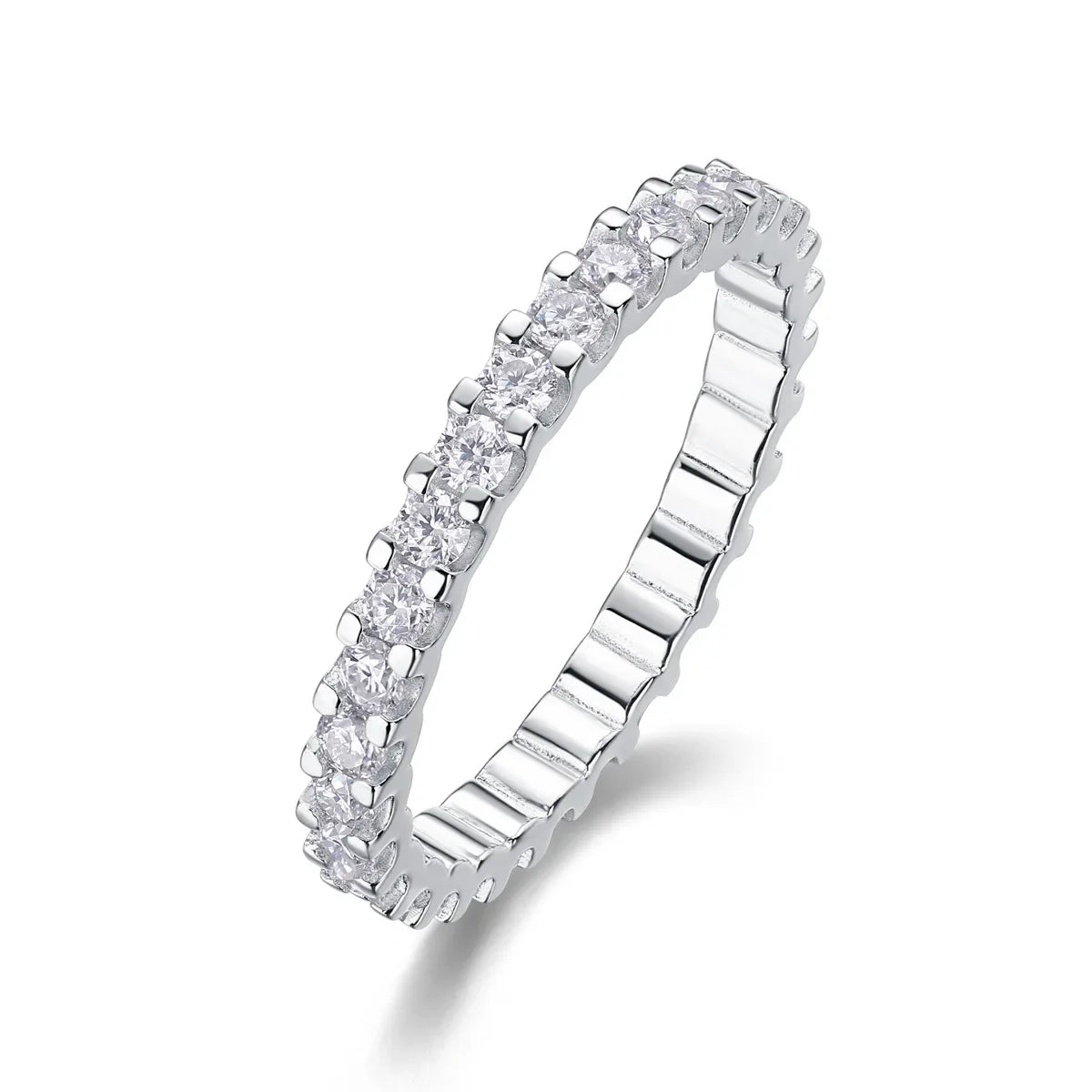 Ring for Women Men Full Eternity Match Wedding Diamond Band