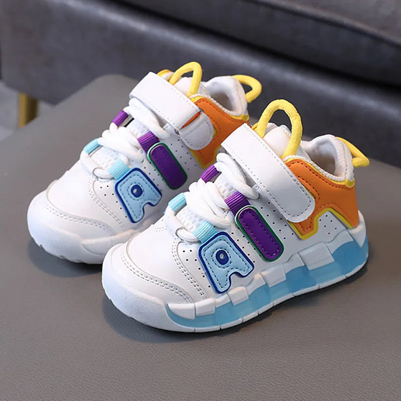 Girls Boys Sports Shoes Baby Shoes Toddler Non-slip Sneakers Casual Soft Shoes