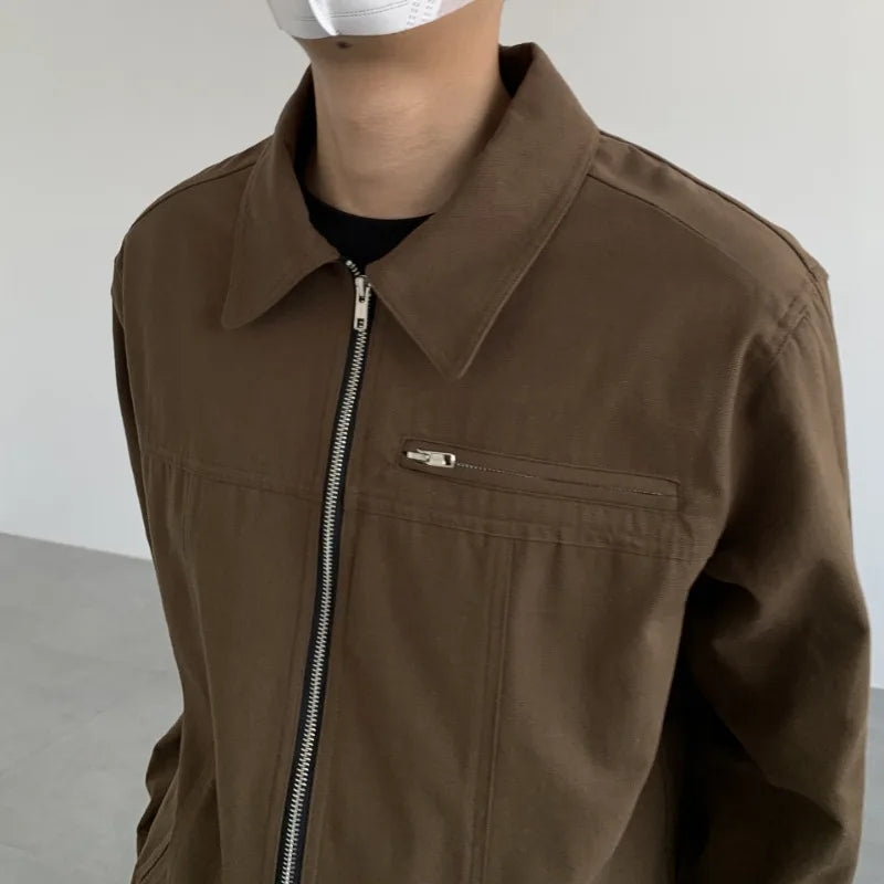 Washed-out Vintage Jacket Spring and Autumn Vintage Coat Men's New High Street
