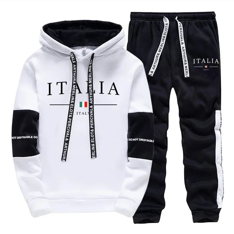 Hot Sales Mens Tracksuit Printing Casual Sweatshirts Sportswear Outdoors Sports Jogging Mens Clothing Single Piece Hoodie Pants