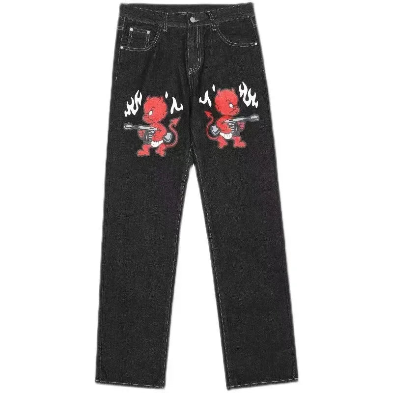 Y2K Jeans: Hip Hop Jeans | baggy Jeans | Black Denim Pants