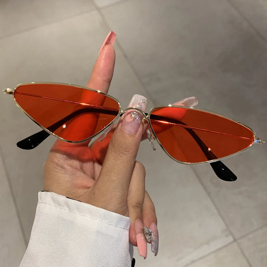 Vintage Triangle Sunglasses Men Stylish Retro Ocean Lenses Women