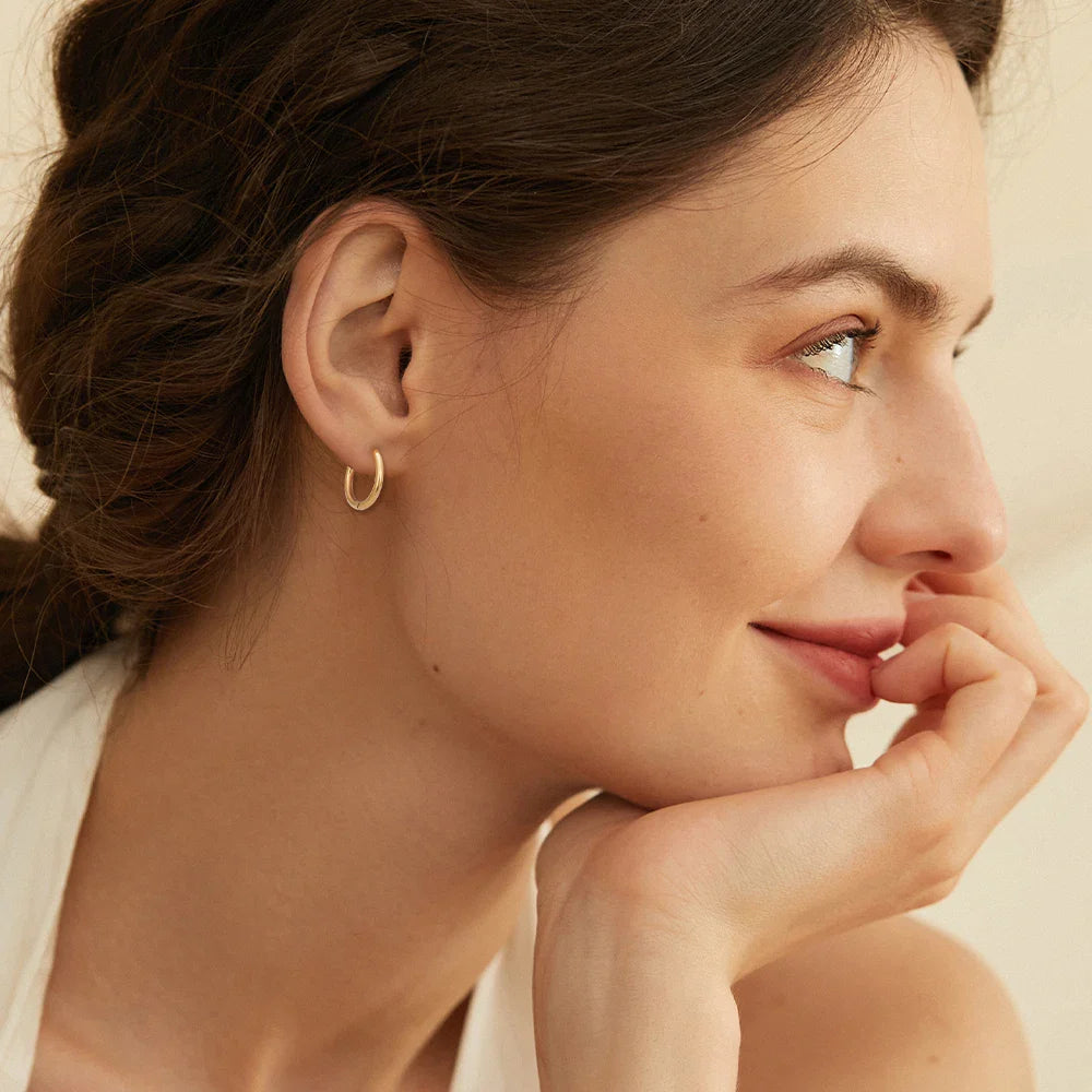 2/20PCS G23 Titanium Piercing Round Earrings Hoops with Zircon Ear Buckle Women Ear Tragus Cartilage Helix Piercing Jewelry