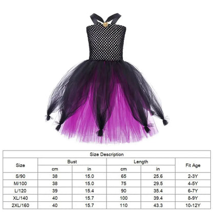 Halloween Costume For Baby Girl Lace TUTU Dress Festive Kid Up Sling Frock+Crown+Sleeve Set Child Tunic Clothes
