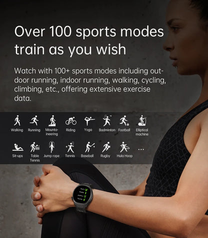 KUMI GW6 Smart Watch with ChatGPT AI Assistant, 1.43" AMOLED Display, Bluetooth Call, 100+ Faces, Fitness Tracker,  Waterproof