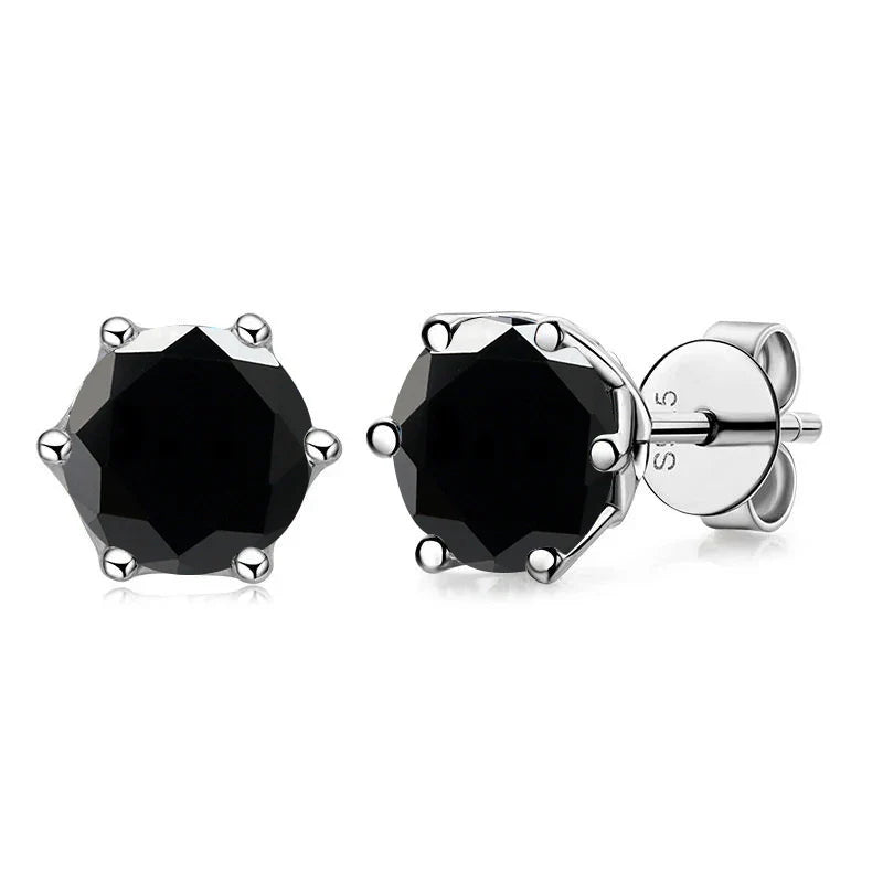 Butterflykiss Real 1 CT D Color Moissanite Stud Earrings For Women Top Quality 925 Sterling Silver Sparkling Wedding Jewelry