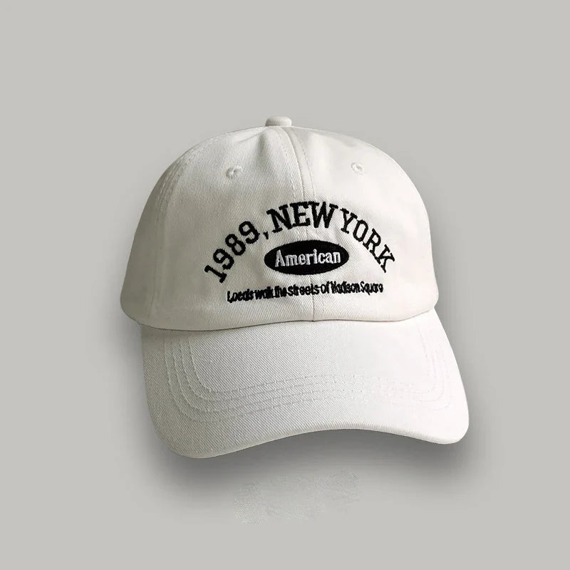 Embroidery 1989 New York Baseball Hats Washed Cotton Cap for Men Women Adjustable Snapback Caps Baseball Cap Letter Dad Hat Hot