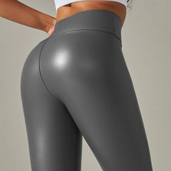 Women Pu Leather Leggings Pants XS-5XL Plus Size Leather Leggings