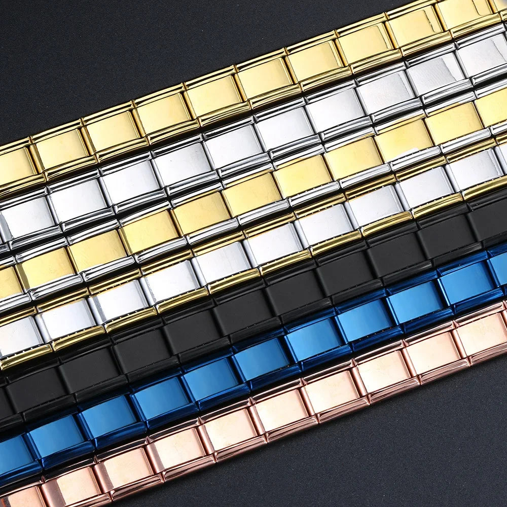 2024 New Popular Fashion Italian Module Charm Links Fit 9mm Bracelet Stainless Steel Links Jewelry Making