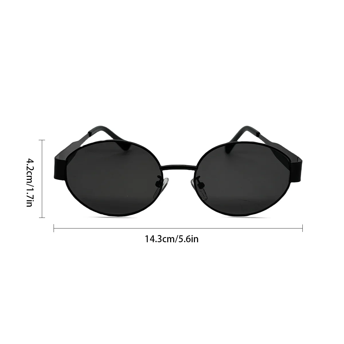 Luxury unisex metal sunglasses, oval-shaped, fashionable, UV400 protection, elegant tints for men and women Glasses Googles