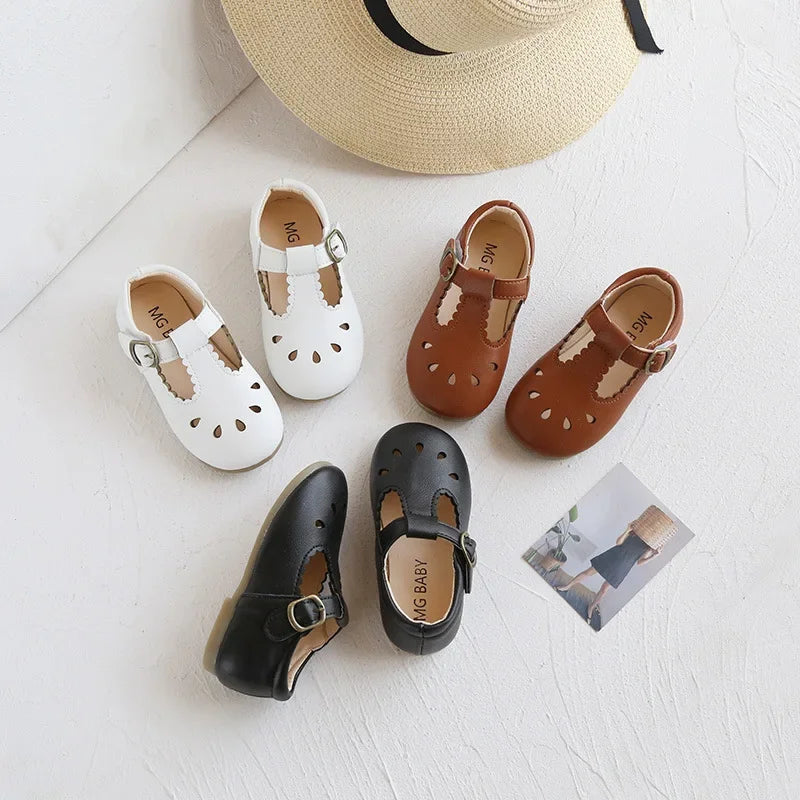 Baby Girl Shoes Leather School Shoes Sandals Toddler Sneaker Mary Jane Kids