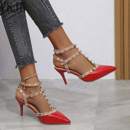 Shoes Woman 2022 Summer Ladies High Heels Valentine Shoes Female Pointed Toe Pumps For Womens Shoe Zapatos Chaussure Femme
