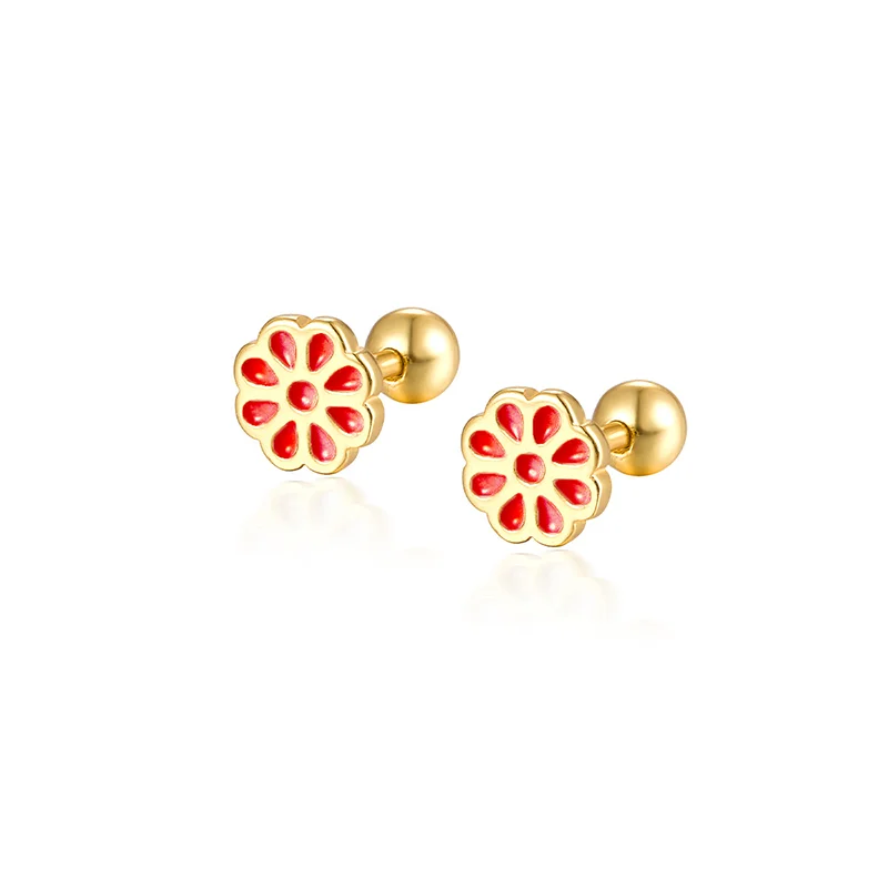 WANTME 925 Sterling Silver Fashion Love Butterfly Romantic Star Crown Screw Stud Earrings for Women Ear Bone Piercing Jewelry
