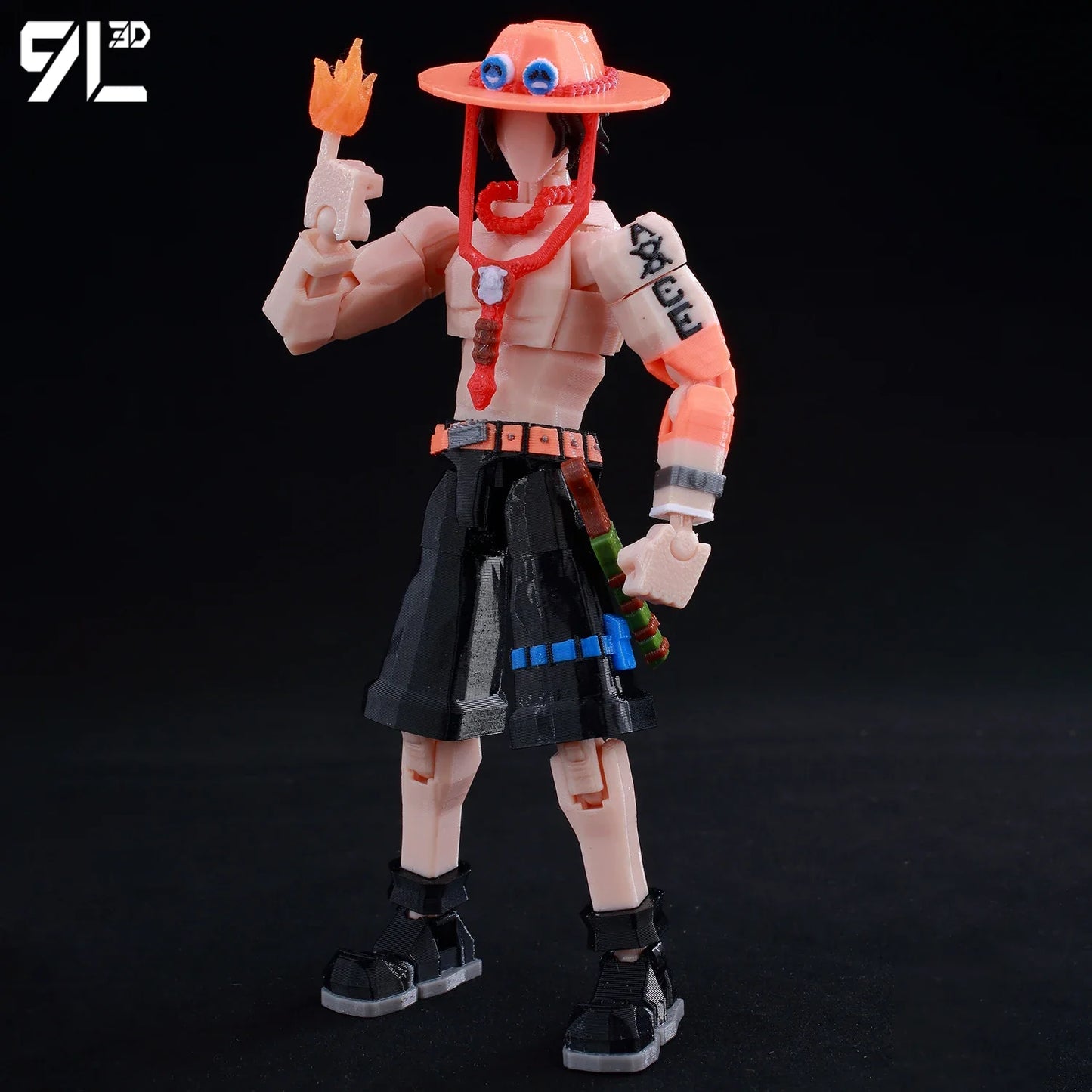 9L3D Printed Anime One Piece Naruto Demon Slayer Dummy13 Lucky T13 Movable Shapeshift Action Figures Mannequin Toys Collectors