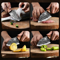 Stainless Steel Forged Small Kitchen Knife, Kitchen Multifunctional Sharp Fish Killing Knife