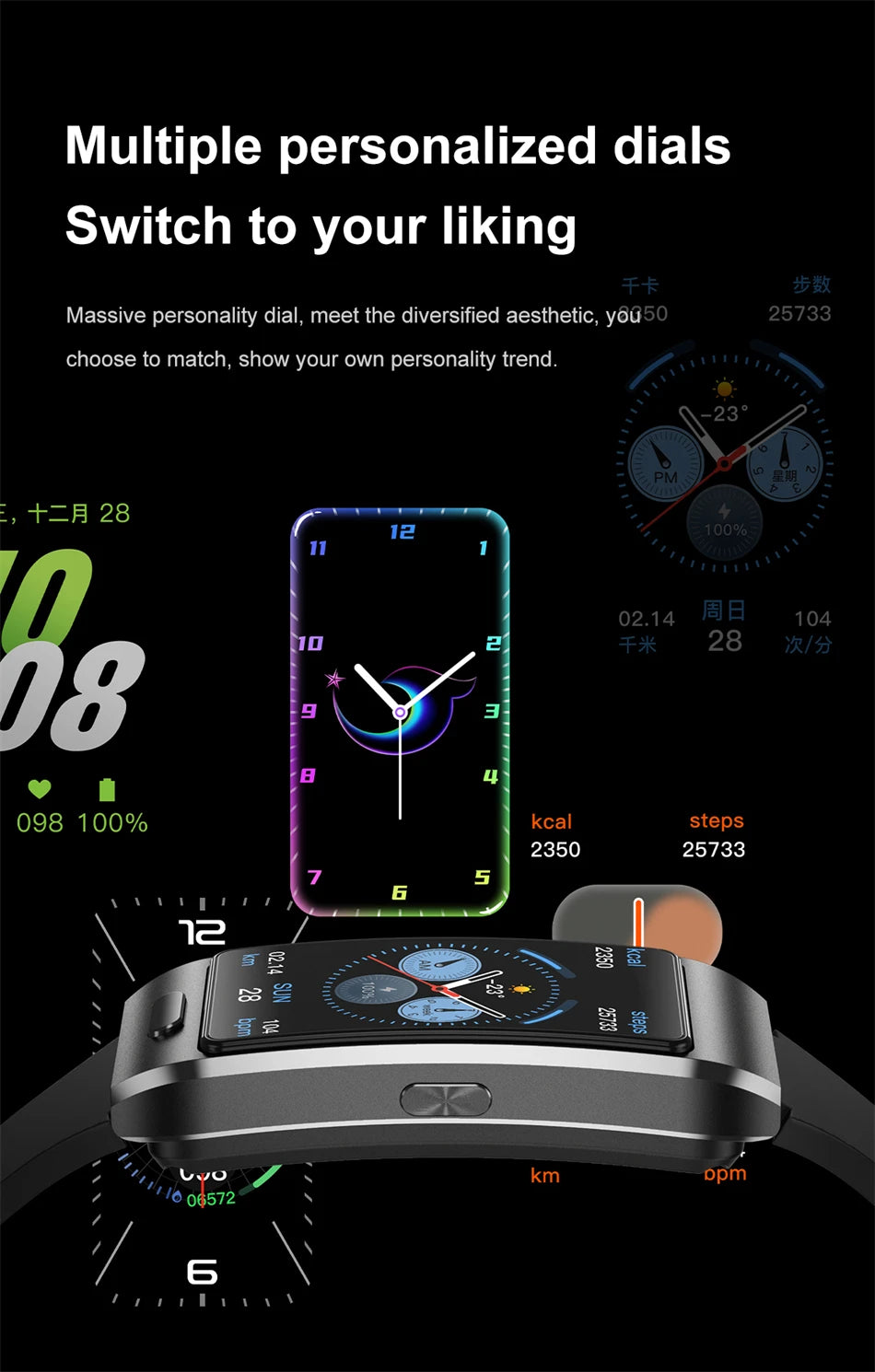 LIGE Sports Smart Watch with Earbuds Answer Make Calls 2 in 1 Bluetooth Music Watch GPS Track Fitness Smart Band for Women Men