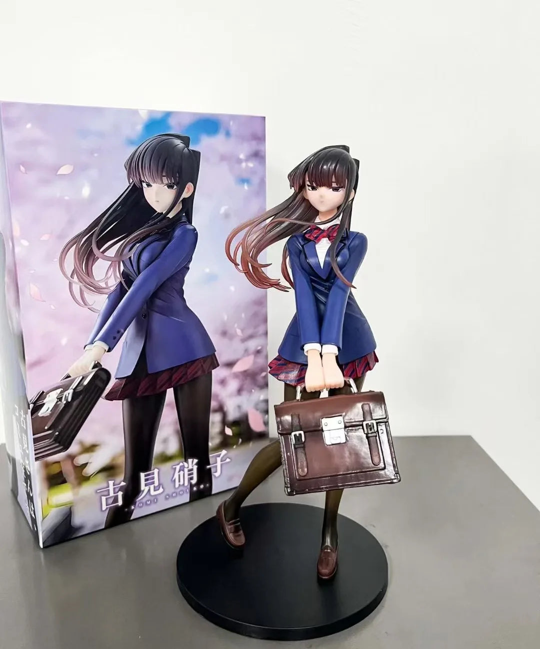 25cm Komi Can'T Communicate Komi Shouko Anime Girl Figure Model Gk Statue Boys Collection Desktop Decoration Ornament Toys Gifts