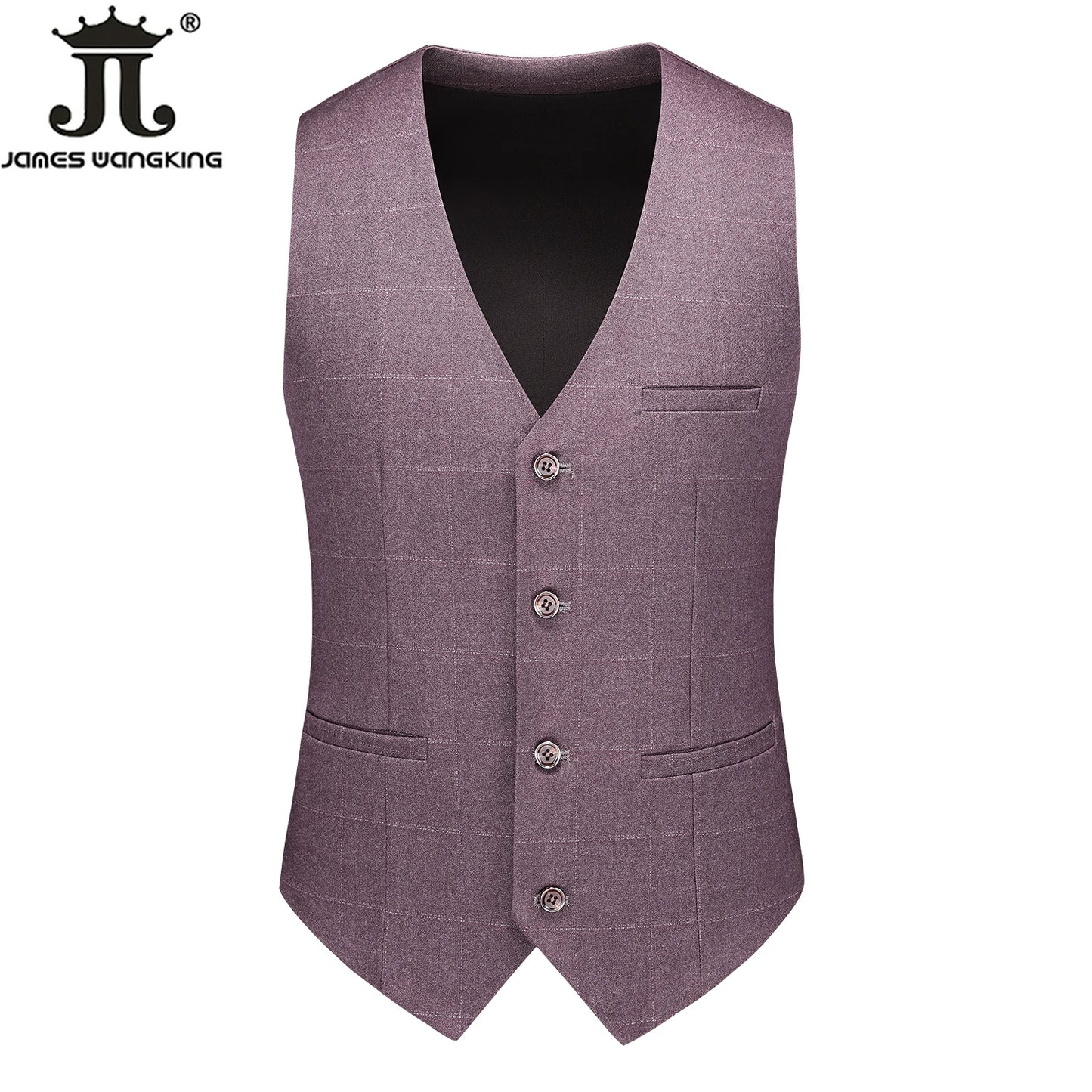 Tuxedo for Mens: Elegant Blue Plaid Men's Three-Piece Suit for Weddings and Formal