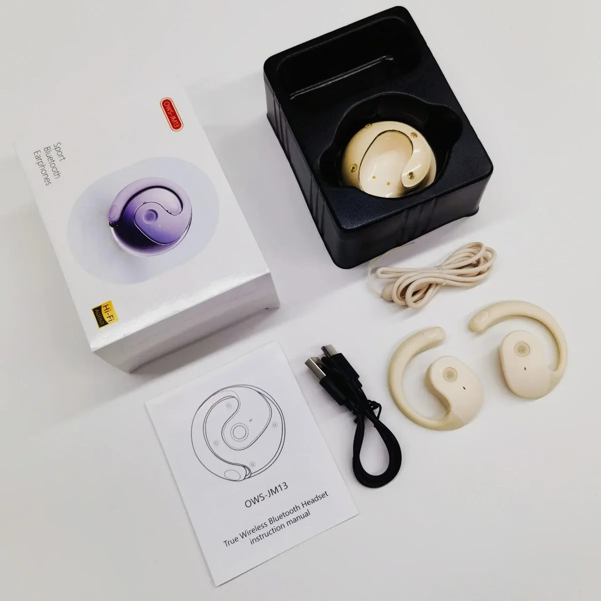 AI Translator Headphones 144 Languages Real Time Two-Way Translation Bluetooth headset for Business Wireless Waterproof Earbuds