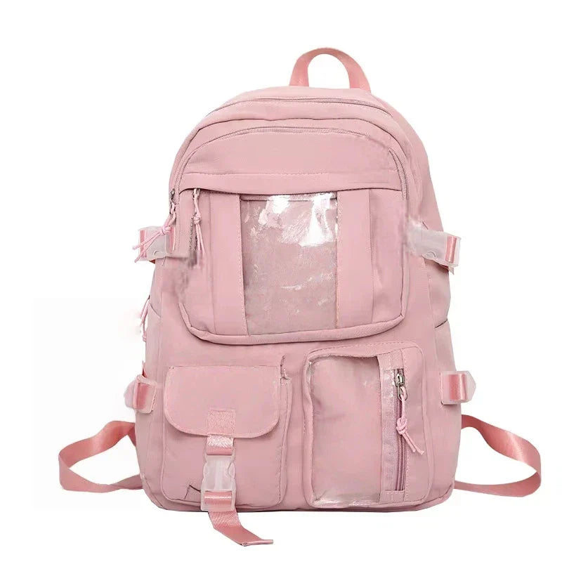 Girl's large capacity backpack, unique and cute student backpack