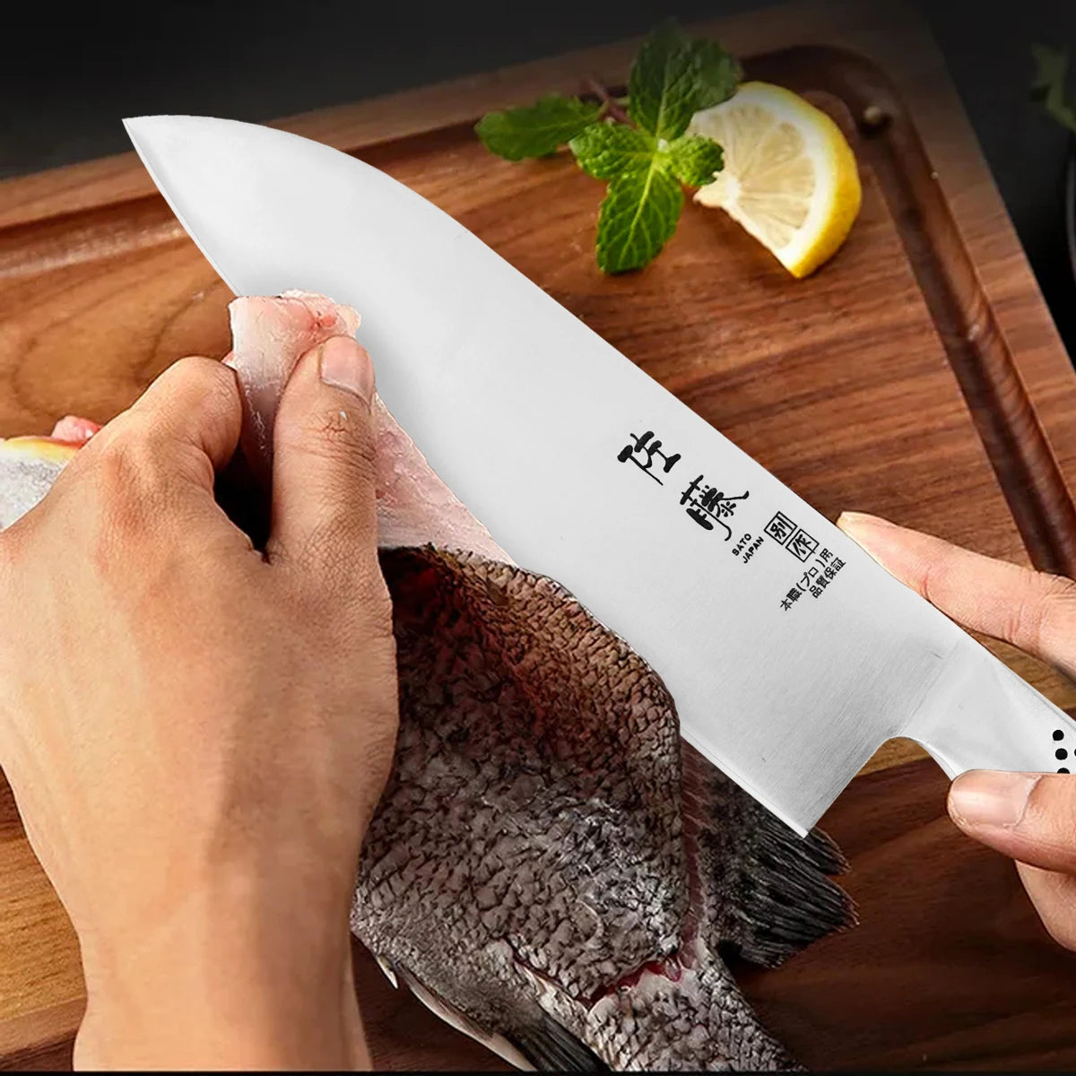 Japanese Kitchen Knife Set Fish Fillet Stainless Steel Meat Cleaver Chef Knife Sushi Knife