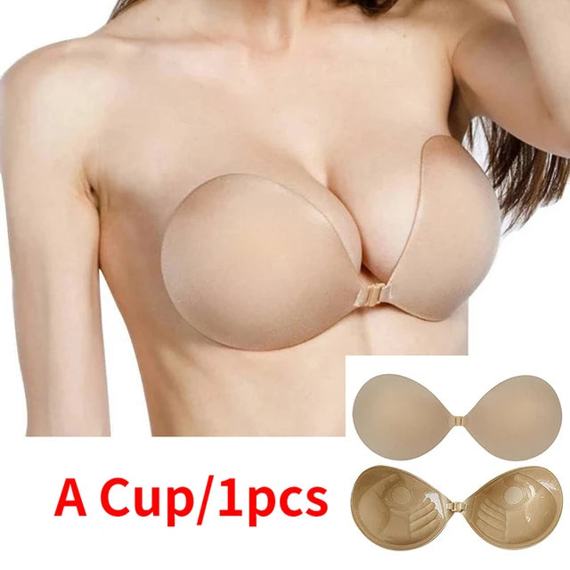 Nipple Cover Invisible Bra Push Up Silicone Bra for Wedding Sticky Reusable