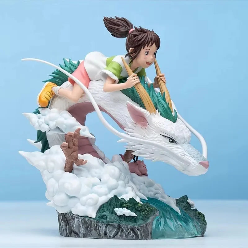 Anime Figure Ogino Chihiro And Nigihayami Kohakunushi Action Fiugre Pvc Model Doll Customized Collectible Decorate Toy Kids Gift