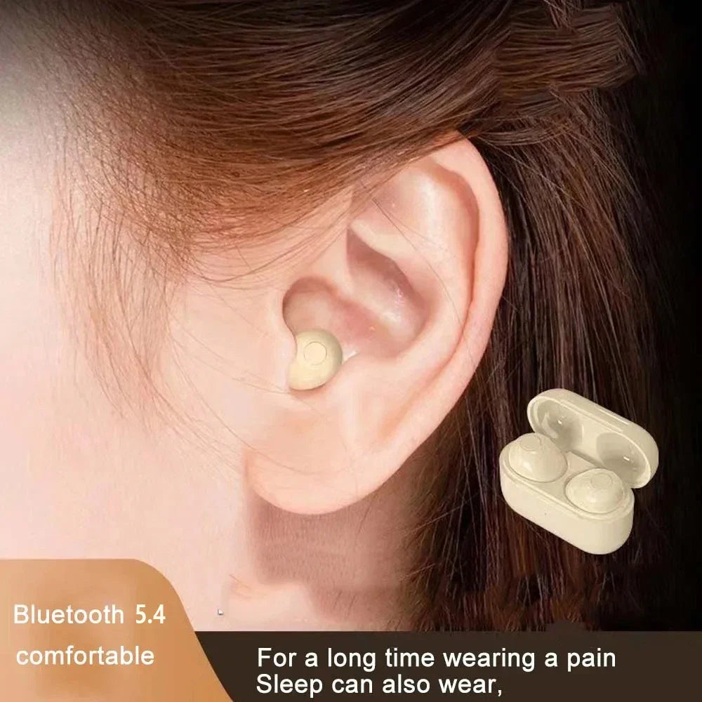 Mini Sleep Wireless Bluetooth Headphones TWS Headsets With Mic Stereo Sport In-ear EarphoneLong Standby HD Call Earbuds Game