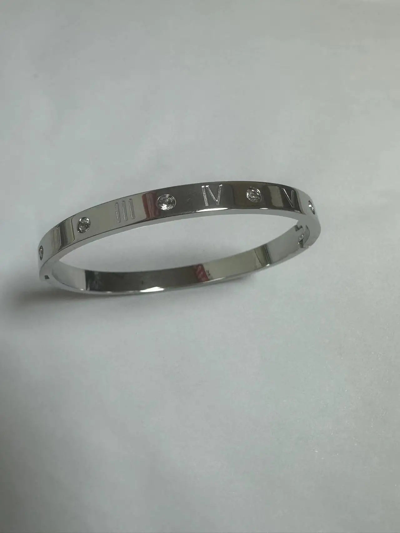 Stainless Steel With Zirconia Bracelet Simple Jewelry