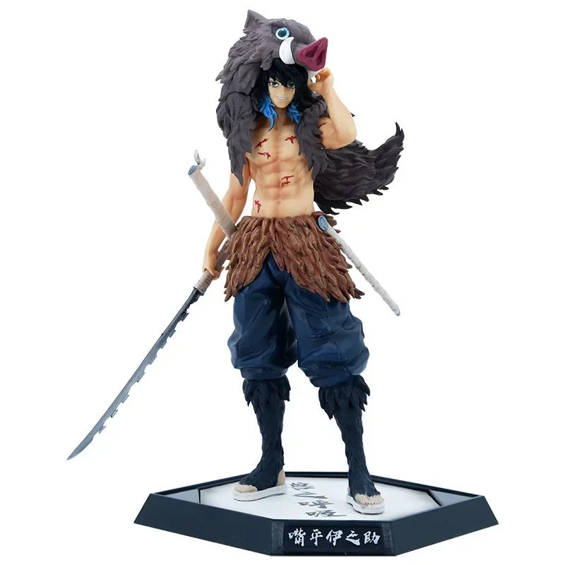 Anime Demon Slayer Figure Kamado Tanjirou Nezuko Action Figure PVC Model Toys Zenitsu Figurine Inosuke Kimetsu Yaiba Figura Gift