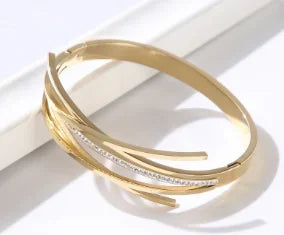 Stainless Steel With Zirconia Bracelet Simple Jewelry