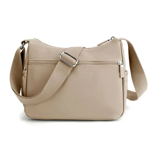 Women's Shoulder Crossbody Bag Waterproof Solid Color Black Pink Casual Handbag