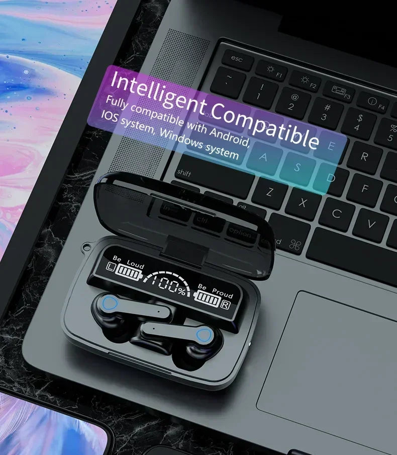 M19 Earbuds TWS Earphone M10 Intelligente Touch Control Wireless Bluetooth-compatible Headphones Waterproof LED Display With Mic