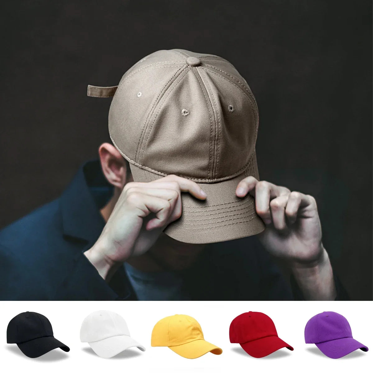 Custom Logo Hat For Women Men Soft Top Cotton Baseball Cap Adult Outdoor Adjustable Dad Hats Snapback Hat Summer Sports Sun Cap