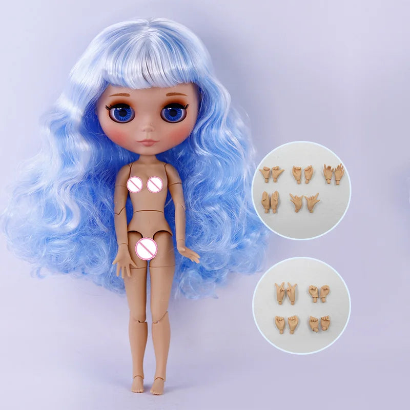 ICY DBS Blyth Doll Tan Skin Matte Face With Eyebrows Special Price 1/6 BJD JOINT body Neo Christmas Gift Anime