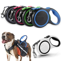 3/5/8M Pet Dogs Extending Leash Durable Nylon Automatic Retractable Doggy Leash