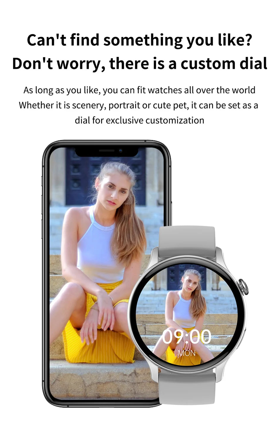 2025 New Real AMOLED HD Smartwatch Ladies Health Monitoring AI Voice Bluetooth Call Smart Watch Women Android IOS