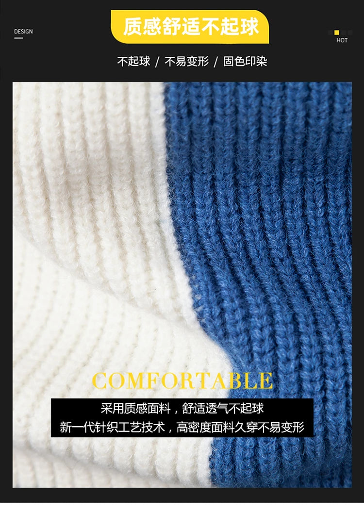 Men's New Autumn and Winter Casual Warm Neck Sweater