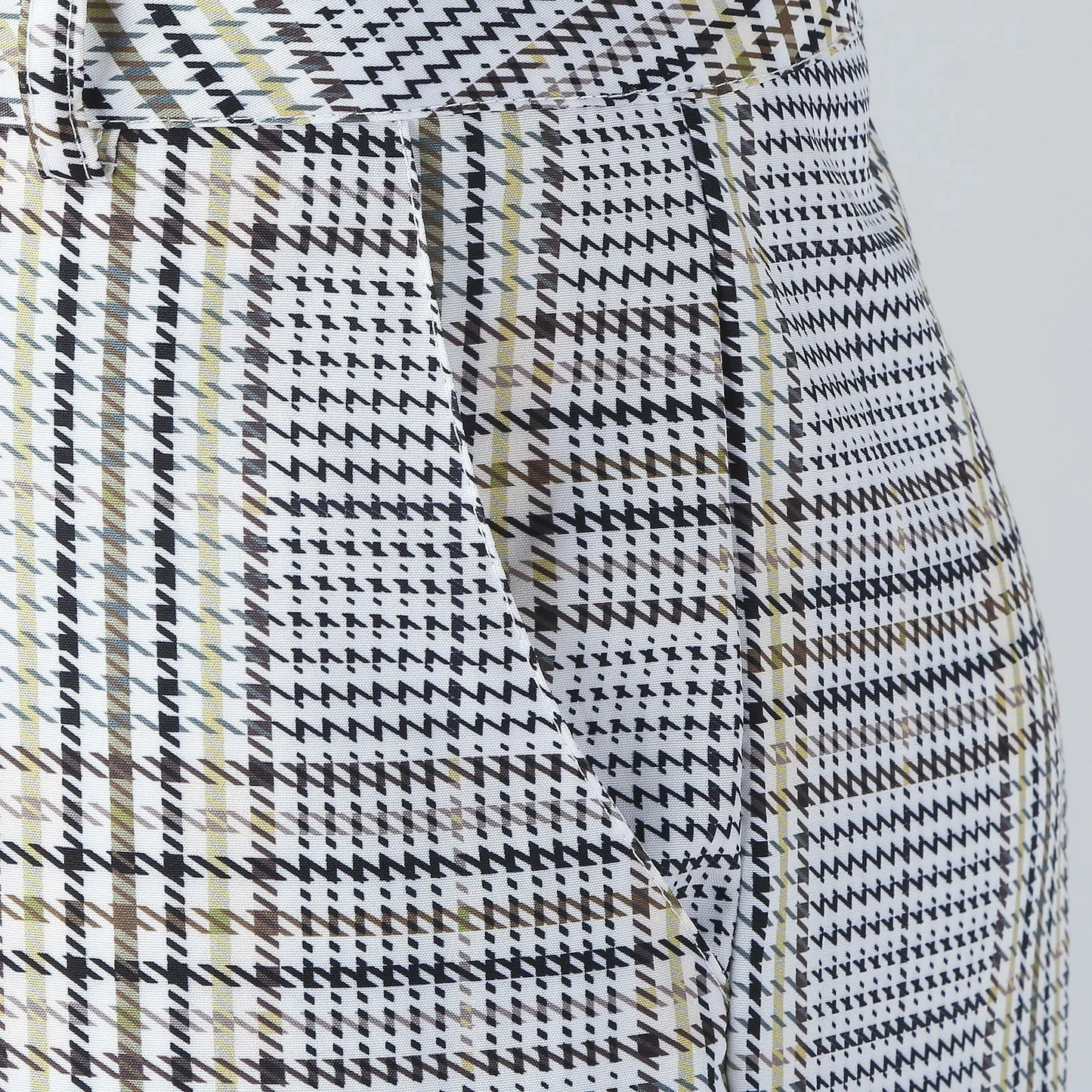 Stretch Chinos Men Men'S Twill Pants Men'S Casual Plaid Print Party Suit Pants Stretch