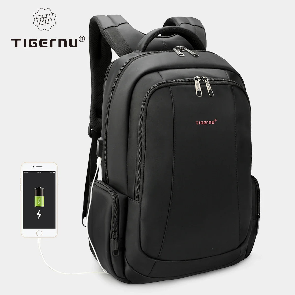 Tigernu Travel Backpacks Vacuum Backpack 14 15.6 17.3inch Laptop Backpack For School Backpack Men Schoolbag Compression Backpack