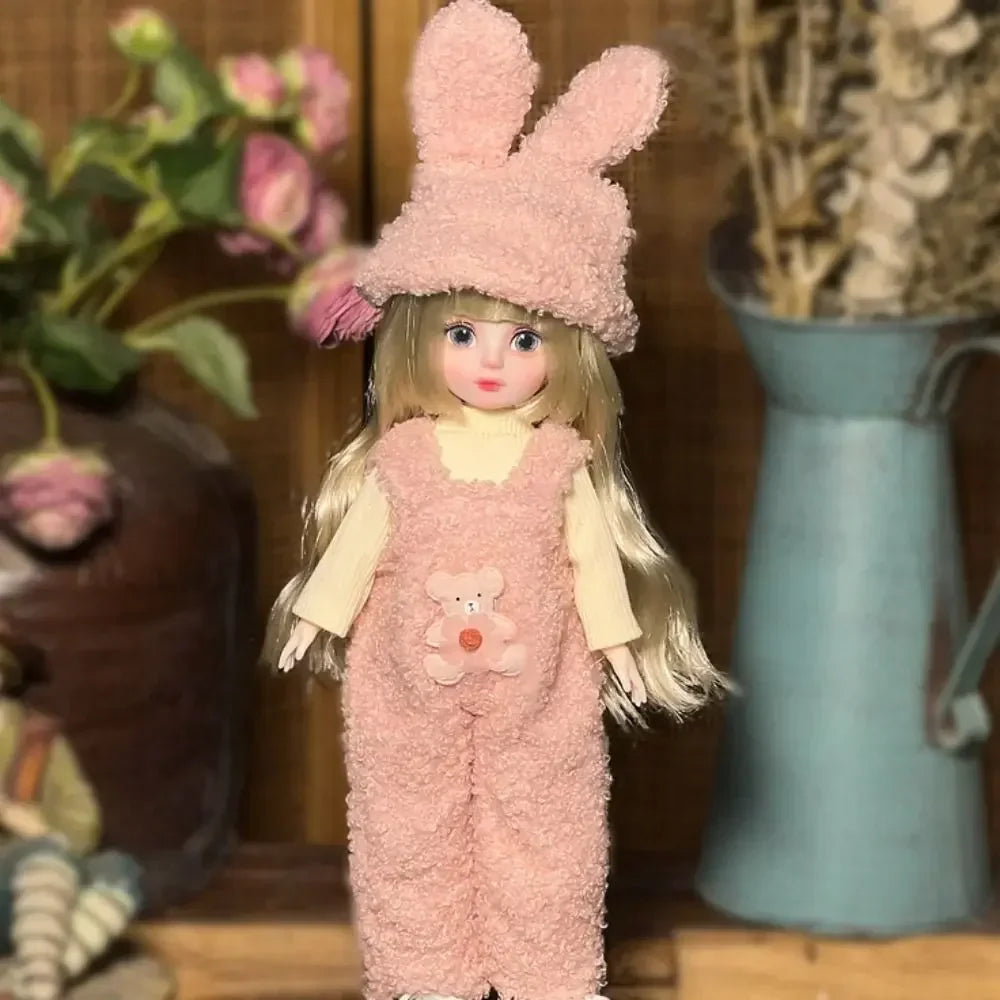 Ball jointed Doll Toys Bjd Dolls For Girls Dolls 1/6 Starry Gray Eyes 30cm Lolita Fashion Dress DIY Toy Children Birthday Gifts
