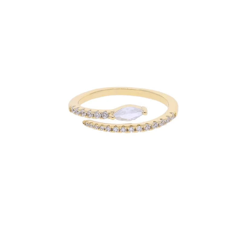 Geometric 3 Pcs Marquise Cubic Zirconia CZ Double Wrist Hand Chain Bracelet Simple Fashion Women Jewelry