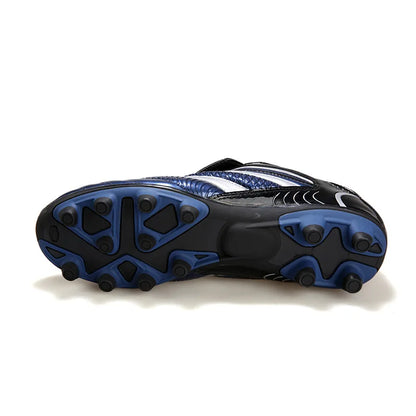 Men Football Soccer Boots Athletic Shoes Leather Big Size High Top Cleats