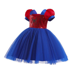 Halloween Costume For Baby Girl TUTU Lace Dress Festive Kid Bow Sequins Party