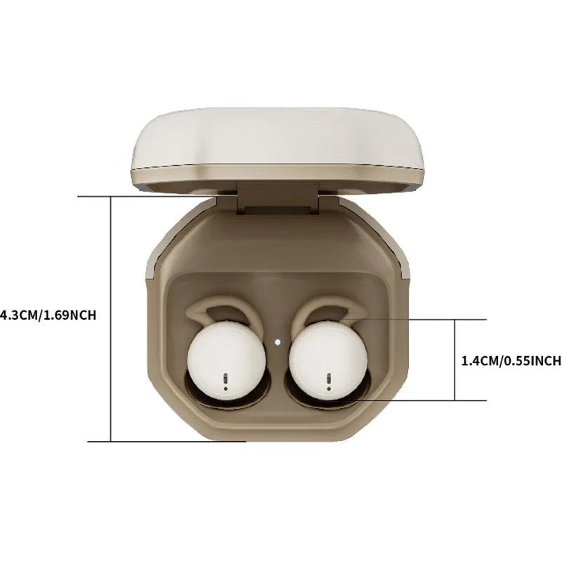 Bluetooth Sleeping Earbuds Mini invisible Small Bluetooth Eraphones Mini Comfortable Noise Blocking for Side Sleeping Home Work
