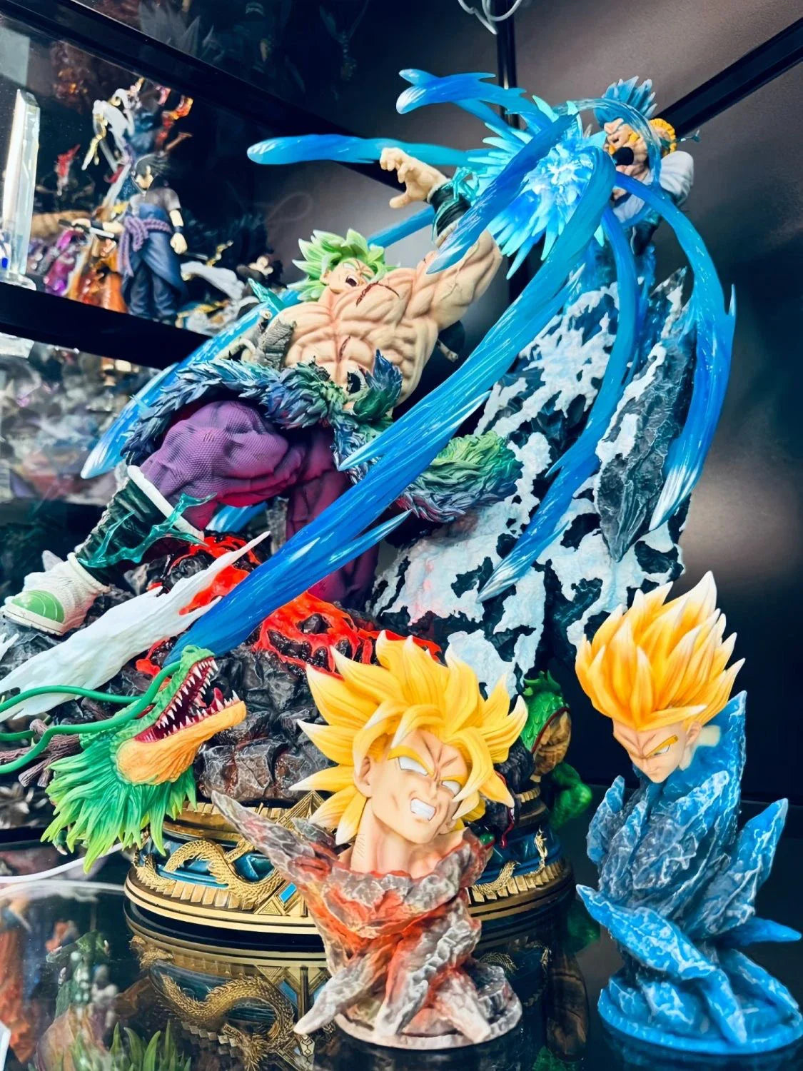 Jt Studio 50cm 30cm Dragon Ball Broli Vs Goku Resin Model Painted Statue Broly Vs Goku Statue 9.5″ Pvc Broly Vs Goku Pvc Figure