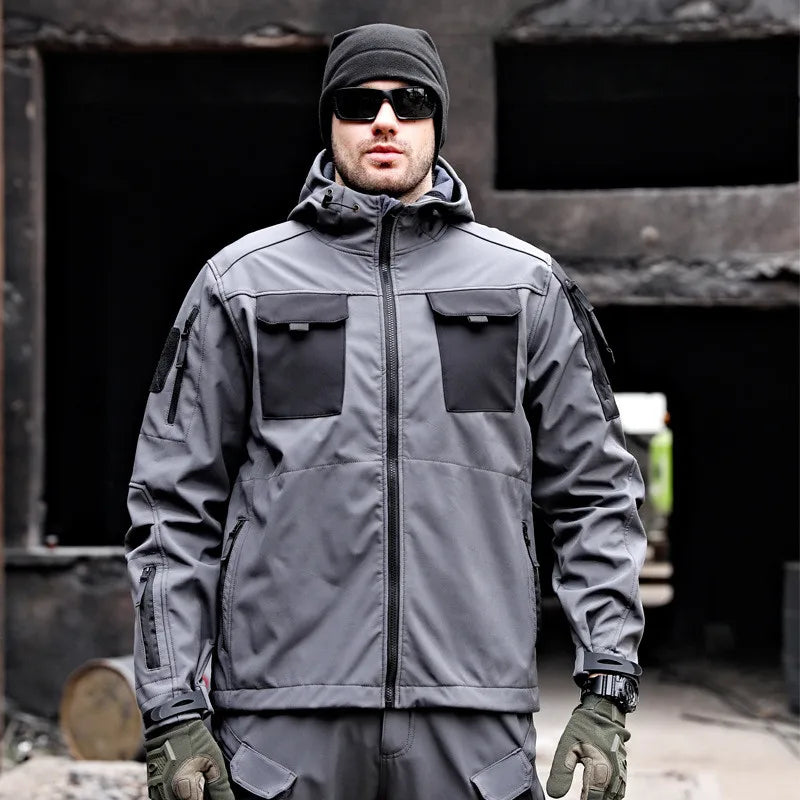 Tactical Jacket Men's Autumn and Winter Thickened Warm Charge Coat Outdoor