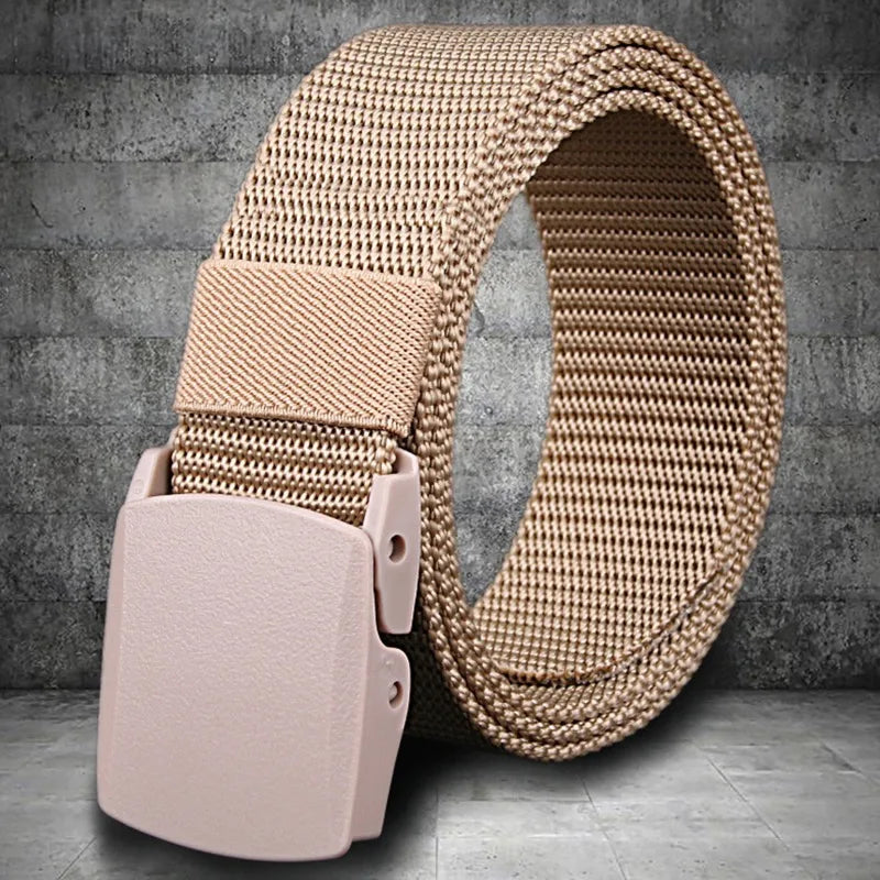 1/2PCS Military Men Belt Army Belts Adjustable Belt Men Outdoor Travel Tactical Waist Belt with Plastic Buckle for Pants 120cm