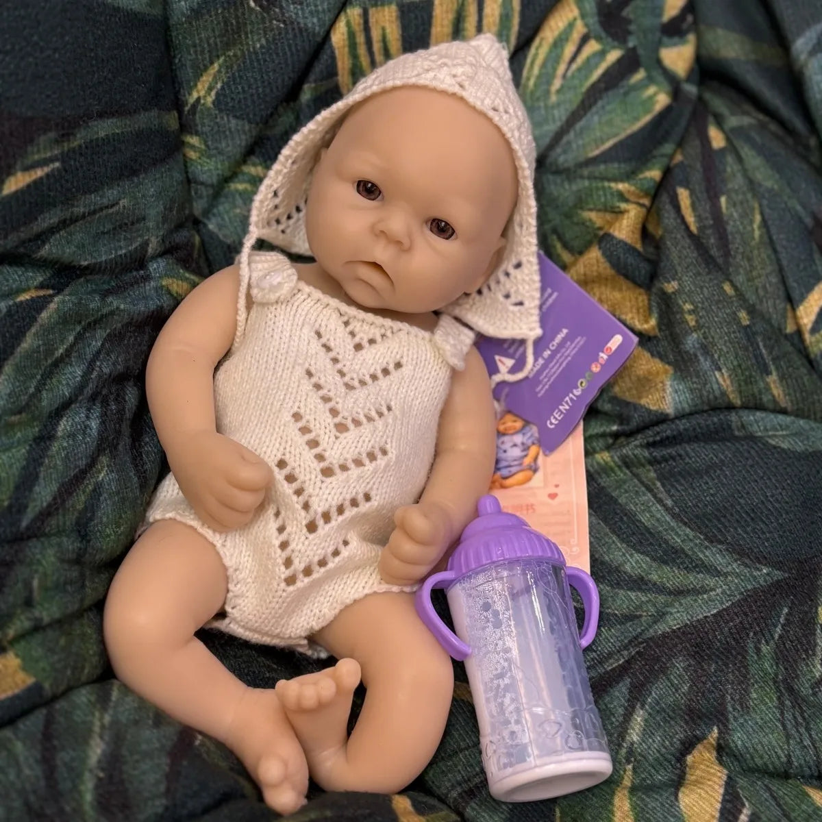 Reborn Dolls 13Inch Open Mouth Silicone Girl Full Body Soft Silicone Unpainted Newborn Baby Dolls reborn de silicone real cuerpo