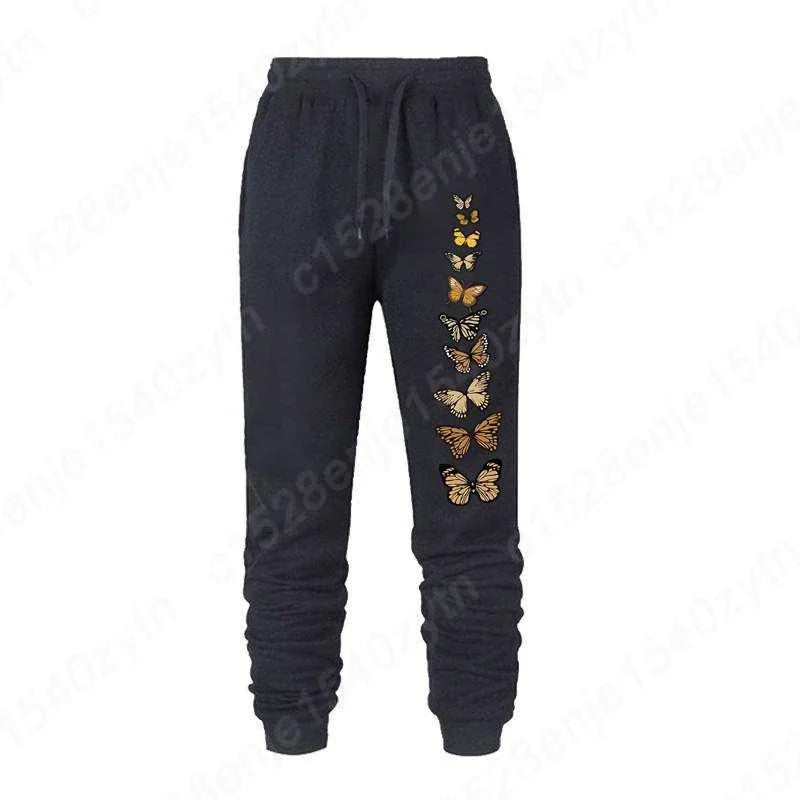 Printed Sports Sweatpants Loose Long Pants Jogger Trousers Women Casual Fitness